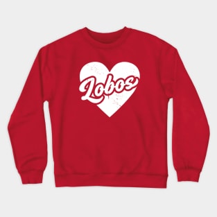 Vintage Lobos School Spirit // High School Football Mascot // Go Lobos Crewneck Sweatshirt